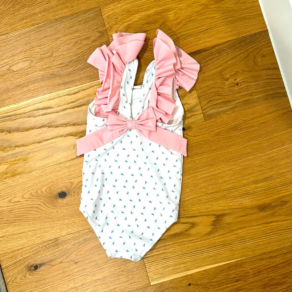 Cecil and Lou pink rosebud swimsuit. Like new.